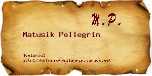 Matusik Pellegrin névjegykártya